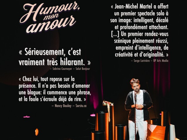 Humour, mon amour de Jean-Michel Martel est officiellement lancé !